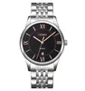 Mężczyźni i kobiety luksusowy modny kwarcowy kwarc Watch Waterproof Steel Pasp zegarek