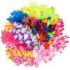 Decorative Flowers 36pcs Hawaiian Leis Fabric Flower Necklaces Hawaii Floral Necklace Party Garland Decorations