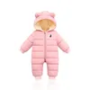 Rompers lzh baby snowsuit spädbarn födda kläder barn vinter jumpsuit för pojkar flickor romper overall barn juldräkt 231211