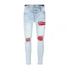 Paarse jeans heren paarse jeans designer jeans mode verontrust