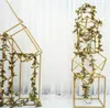 5 pcs set Wedding Stage Decoration Square Flower Column Stand Road Lead Metal Shelf Display Rack 3 Colors Install1433428