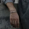 Bangle Eenvoudige roestvrijstalen gedraaide geweven armband voor mannen Zilverkleurige kruisopening Polsmanchet Unisex Prachtige sieraden