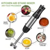 Fruit Vegetable Tools Electric Stick Hand Blender 5 in 1 Handheld Mixer 1200W 220V Stainless Steel Blade Meat Immersion Egg Whisk Juicer 231212