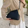 2024 Luxury Winter Fashion Bag Women's Summer New Single Shoulder Popular Woven Clip Fashion Crossbody Handhållen liten fyrkantig väska