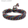 Charm Bracelets Outdoor Sporty Parachute Cord Survival Bracelet for Men Women Handmade Rope Braided Bracelet Camouflage Woven Bracelet JewelryL231214