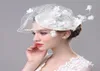 Chapeaux à bord avare à la main dentelle maille fil Fedoras chapeau femmes Royal Ascot dames jour britannique élégant casquette mariage banquet fascinateur H6200636