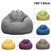 Housses de chaise Housse de canapé paresseux Grand sac de siège de haricot Confortable en tissu extérieur Pouf Puff Canapé Tatami Salon Poufs 2023 231211