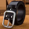Belts Top Grade Quality Cow Skin Leather Mens Stainless Steel Buckle Metal Cowhide Accessories Jeans For Men Designer Belt 2024