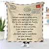 Blankets Spanish to My Daughter Son Blanket Soft Flannel Blanket for Sofa Bed Cover Express Love Message Blanket Birthday Gift 231212