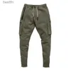 Mäns byxor jogger män Sweatpant Running Training Trousers Men Fitness Sportwear Gym Cargo Pants Workout Skinny Pantl231212