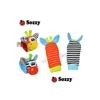 Baby Toy Sozzy Baby Toy Socks Toys Gift Plush Garden Bug Wrist Rattle 3 Styles Educational Cute Bright Drop Delivery Toys Gifts Learni Dhzga