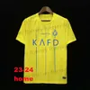 23 24 Maillots de football Al Nassr Ronaldo hommes Maillot de football troisième Gonzalo Martinez Konan Vincent Al-Nassr FC CR7 FANS Player Version Kit Enfants