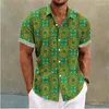 Chemises décontractées pour hommes 2023 Chemise d'été hawaïenne à manches courtes imprimé floral rétro manchette en plein air robe de mode designer 6 couleurs haut