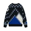 Роскошный шерстяной свитер, мужской свитер, трикотаж с мозаичной вышивкой, 1 В, дизайнерские свитера, мужской женский пуловер, шерстяной свитер