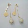 Dangle Earrings High Quality Top Fashion Nature Freshwater Pearl Earring With Stainless Steel Hook -anti-allerge