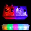 Seaux à glace et refroidisseurs 3.5L Coloré Glow En Plastique LED Seau Bar Discothèque Illuminer Champagne Whisky Bière Bars Soirée 231212