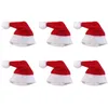 Mini Noel Şapkası Noel Baba Şapka Noel Lolipop Hat Mini Düğün Hediyesi Yaratıcı Kapaklar Noel Ağacı Süsleme Dekor285g