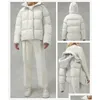 Damskie down Parkas Womens Winter Designer Kurtka na zewnątrz sporty sporty biały kaczka wiatrówki wodoodporne światło utrzymanie ciepła moda c dh3vn