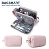 Cosmetic Bags Case Toiletry Bag for Men BAGSMART Pink Waterresistant Dopp Kit Travel Lightweight Shaving Fits Full Sized Toiletries 231212