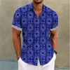 Chemises décontractées pour hommes 2023 Chemise d'été hawaïenne à manches courtes imprimé floral rétro manchette en plein air robe de mode designer 6 couleurs haut