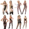 Con apertura sul cavallo Catsuit Sex Maglia alta elastica Lingerie sexy Body trasparente Biancheria intima erotica calda Sexi Women See Through Body sexy