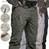 Calças masculinas calças táticas de verão calças de secagem rápida ao ar livre pesca caminhadas calças à prova dwaterproof água militar tático carga calças de esqui l231212