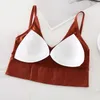 Camisoles Tanks Women Tank Crop Top Sports Underwear Sexig underkläder Intimat Fashion Seamless Candy Color Female Tops Suspender