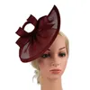 Bandanas chapeau de Cocktail, coiffure rétro, fascinateur de mariée, chapeaux de thé pour femmes, Clips d'ornement de cheveux, cadeaux de mariage