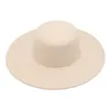 Skąpy brzegowe czapki w stylu retro wielka ciepła szeroka wełna wełniana fedora czapka czarna czapka kokardka płaska miękki kapelusz zimowy dla kobiet kościelny kapelusz ślubny 230314