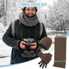 Bandanas chapeau gants écharpe ensembles chaud femmes tricot élastique pour l'hiver épaissir confortable respectueux de la peau