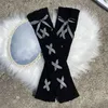 Women Socks Sweet Costume Accessories Knee Protection Girls Bow Bandage Lolita Jk Hosiery Knitted Wool Foot Cover