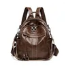 Torby szkolne plecak plecak moda łatwa retro dojeżdżająca do pracy w wosku olej skórzana wielofunkcyjna torba podróżna hurtowa