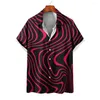 Mäns avslappnade skjortor 2024 Skjorta våren och sommaren personlig mode kortärmad Hawaiian Beach Surf Plus Size XS-5XL
