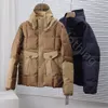 Chaqueta de invierno para hombre Chaqueta acolchada Abrigo Semana del festival Parejas juegan Vestidos Chaqueta de algodón con capucha de carga Chaqueta de plumón de pato al aire libre abrigo para mujer Abrigo para mantener el calor