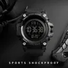 Skmei 5bar à prova dwaterproof água 2 tempo esporte relógio cronômetro contagem regressiva relógios digitais dos homens relógio macio para masculino reloj hombre 1384 g1022209r