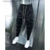 Calças de brim masculinas primavera outono preto listra jogger sweatpants homens ao ar livre casual magro harem calças streetwear alta qualidade designer calças q231213