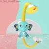 Bath Toys Creative Cartoon Cute Elephant Badrum Leksaker för barn Macaron Color Bath Dusch Toys For Boys and Girls Birthday Holiday Gif Q231212