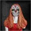 Ontwerper maskers Mexicaanse dag van de dode Skl masker cosplay Halloween skeletten print maskers aankleden Purim partij kostuum prop drop leveren Dhmmz
