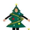 Robes décontractées de base Cosplay à manches courtes pour adultes, robe de nouveauté, Costume d'elfe de fête avec chapeau, fantaisie pour enfants, tenue d'arbre de noël, Cosplay de noël 231212