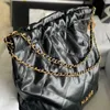 10+ Designer Bags Fashionable Shopping Classic Cowhide Shoulder Handmade Sequins 2023 Chain 22s Garbage Crossbody designers bag for women