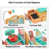 Tools Workshop Electronic Mini Simulated Supermarket Cash Register Kits Toys Kids Checkout Counter Role Pretend Play Cashier Girl Toy 231211