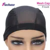 Casquettes de perruque maille élastique pour la fabrication de perruques casquette dôme en Spandex noir petites grandes têtes 21 23 25 pouces femmes tissent 10 pièces/lot 231211