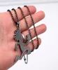 GNAYY Punk TWIZTID Insane Clown Jewelry Black Stainless Steel Mens ICP Hatchet Man Pendant Men Women Necklace Chain 240390395413650