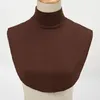 Bow Ties Modale Turtleneck Fake Collar Women's False Neck Warmer afneembare bodemhirt Hirt Cover Half Blouse Tops Detachable