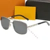 nuovi uomini desing Attitude Occhiali da sole moda popolare occhiali da sole quadrati pilota montatura in metallo rivestimento lenti occhiali stile UV400 Donna Sonn2573