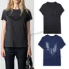 24SS Zadig Voltaire T-shirt Wings Wing