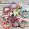 ALL WEATHER Glitter Filled Stardust Stack Cerchi in silicone Braccialetti Donna Bowknot Braccialetti in gelatina PREGHIERA DELLA SERENITÀ Gioielli 5 pezzi Set P249A