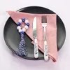 Table Napkin Pink Cloth Napkins Reusable Washable Soft Cotton Durable Dinner For Parties Christmas Thanksgiving Weddings