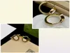 Chic Golden Ear Hoops Charm Silver Designer Studs Letters Kolczyki Wysokiej klasy znaczki Dangler z Box89154162392457