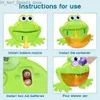 Bath Toys Bubble Crab Frog Baby Bath Toy Electric Music Fun Toddler Bath Bubble Making Bathtub Soap Machine Children Bathroom Toys Q231212